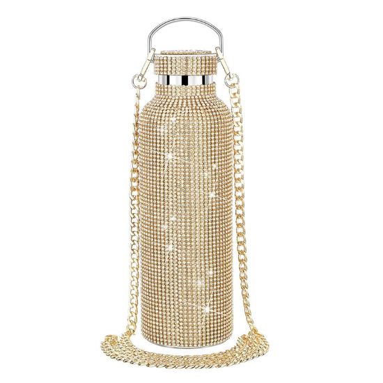 Imagen de BOTELLA TERMO DIAMOND BLING ACERO INOXIDABLE