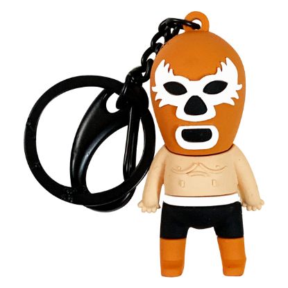 Imagen de By mexico Llavero 3D Shishitas naranja luchador 