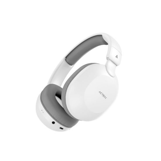 Imagen de Acteck Audífonos con Micrófono Honour Plus HP450, Bluetooth, Inalámbrico, USB-C, Blanco