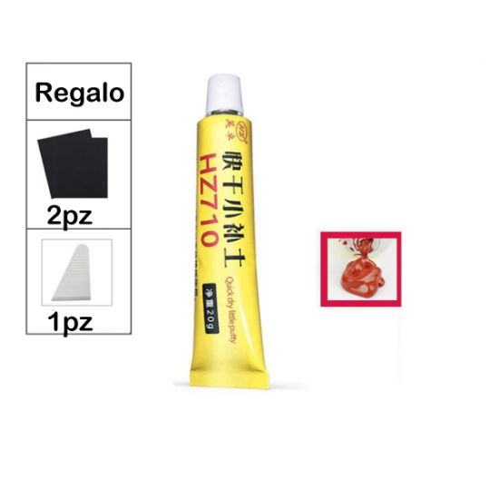 Imagen de Pasta masilla carrocería coche moto relleno arañazos rojo asistente pintura reparación vehículo