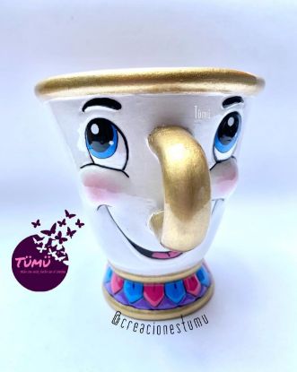 Imagen de Taza cerámica 3D personaje pintada a mano