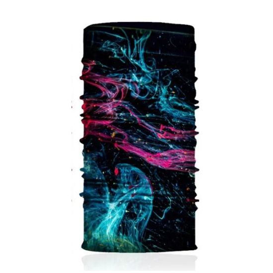 Imagen de Pasamontañas tubular Buf bandana moto bici sin costuras cubre bocas deportes negro tela gym