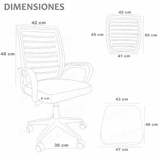 Imagen de Silla De Oficina Ergonomica Mesh Ejecutiva