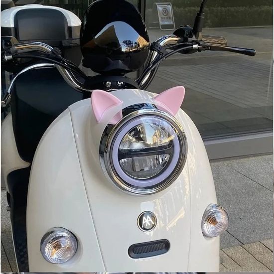 Imagen de Adorno moto Decoración casco orejas gato motocicleta pegatinas accesorios rosa 2 pz contra agua