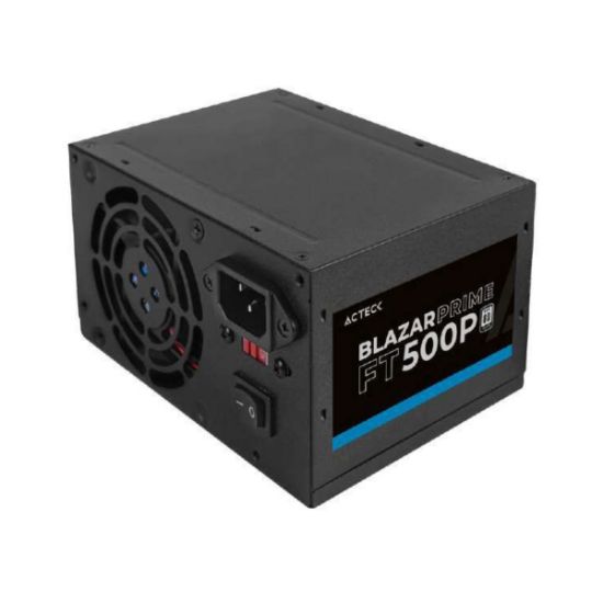 Imagen de Fuente de Poder Acteck AC-938143 20+4 pin ATX, 80mm, 500W, Negro pc computadoras energía gabinete