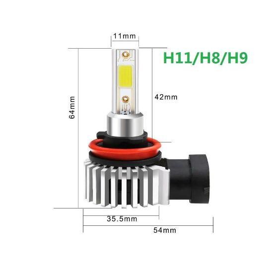 Imagen de Faro bombillas led foco sonic Chevrolet delantero 60W 12000LM luz blanca antiniebla coche H11 H8 H9