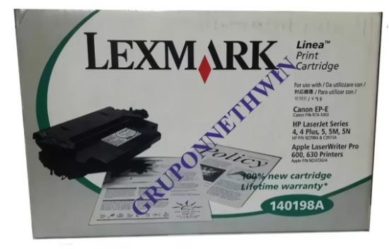 Imagen de Toner Negro Lexmark 140198a, Para Apple, Hp Y Canon, Factura