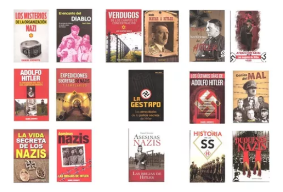 Imagen de Paquete de libros de Adolfo Hitler historias Nazis Gestapo