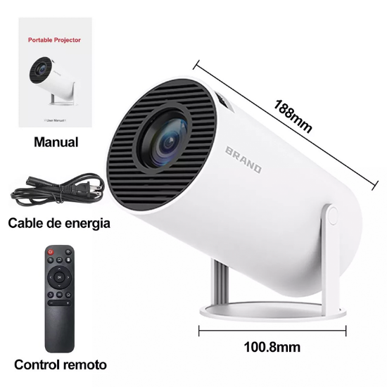 Imagen de Proyector  Hd Android Wifi Led Teatro en Casa cañon