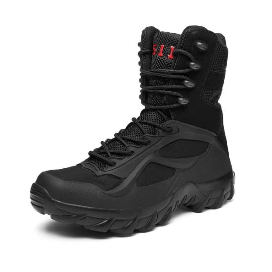 Imagen de Botas zapato tácticas negro ligera ejército hombre botines malla transpirable senderismo escalada Talla 7
