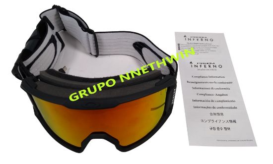 Imagen de Goggles, Lentes Oakley, Line Miner Inferno Snow - Matte Black W/Prizm Torch Iridium.