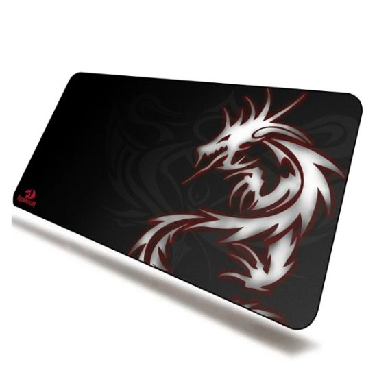 Imagen de Mouse Pad Gaming dragon blanco juego alfombrilla goma Antideslizante compu Pc Lap 90*40cm XL cel