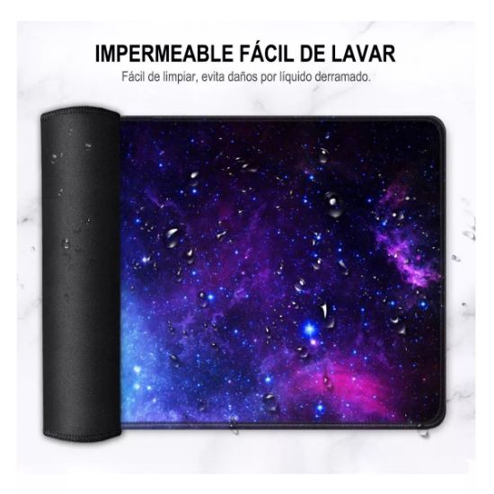 Imagen de Mouse Pad Gaming dragon blanco juego alfombrilla goma Antideslizante compu Pc Lap 90*40cm XL cel