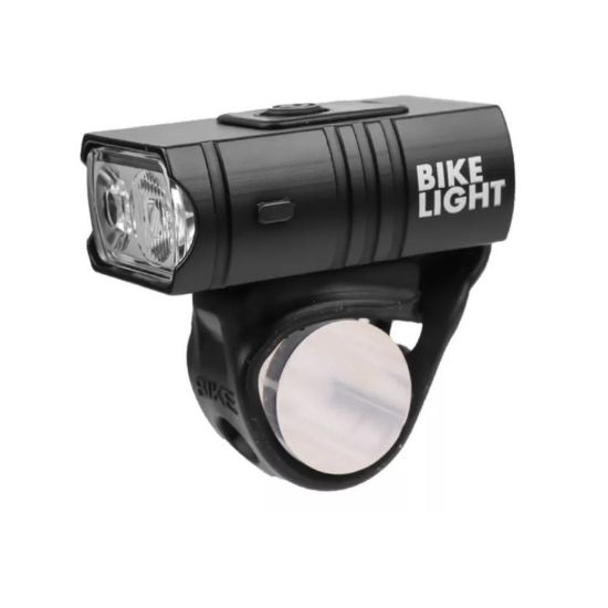Imagen de Luz bicicleta USB recargable luces LED bicicleta 6 modos linterna faro lámpara delantera