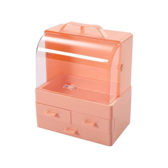 Imagen de Organizador de cosméticos rosa 