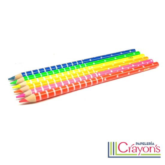 Imagen de Colores Kiut Neon 6 piezas