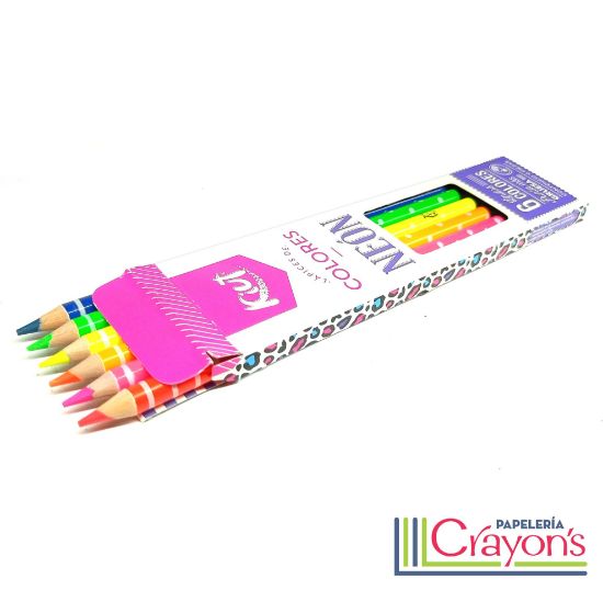 Imagen de Colores Kiut Neon 6 piezas