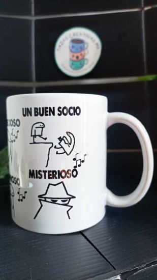 Imagen de Taza Personalizada Guapo Poderoso Meme Flork