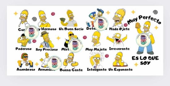 Imagen de Taza simpons personalizada guapo armonioso