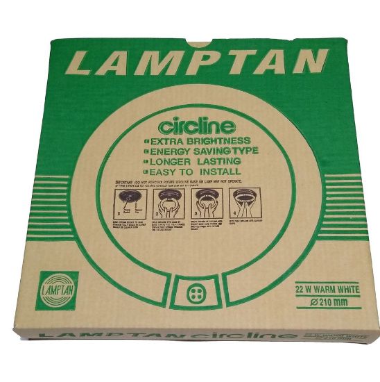 Imagen de 4 Lámparas De Repuesto Circular Lamptan, 22w T9, Blanco Cálido,  De 21 cm. De ⌀