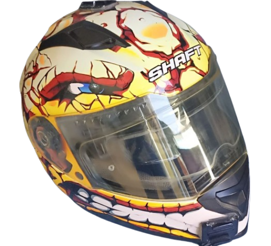 Imagen de Casco Shaft integral Fantastic con gafas UV mica trasparente mica anti empañamiento pinlock soporte