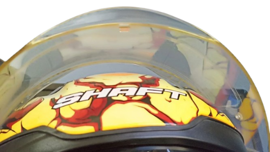 Imagen de Casco Shaft integral Fantastic con gafas UV mica trasparente mica anti empañamiento pinlock soporte
