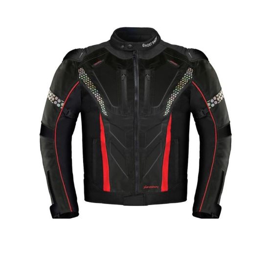 Imagen de Chamarra Chaqueta moto impermeable motocicleta protección armadura contra agua aire reflejante bici