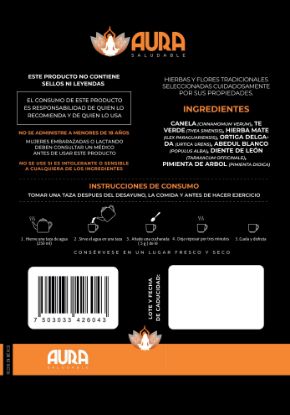 Imagen de Té Sin Stevia Aura Esbelta 100% Natural 200g