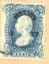 Imagen de Estampilla siglo XIX Hidalgo 1877 distrito  México Azul 25 centavos