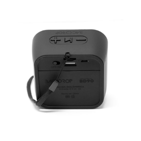 Imagen de  Bocina bluetooth bd90 backdrop negra 3w sd card manos libres bt radio fm us