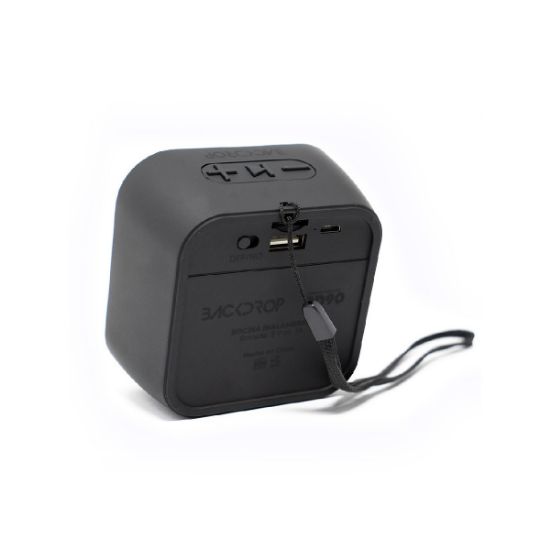 Imagen de  Bocina bluetooth bd90 backdrop negra 3w sd card manos libres bt radio fm us