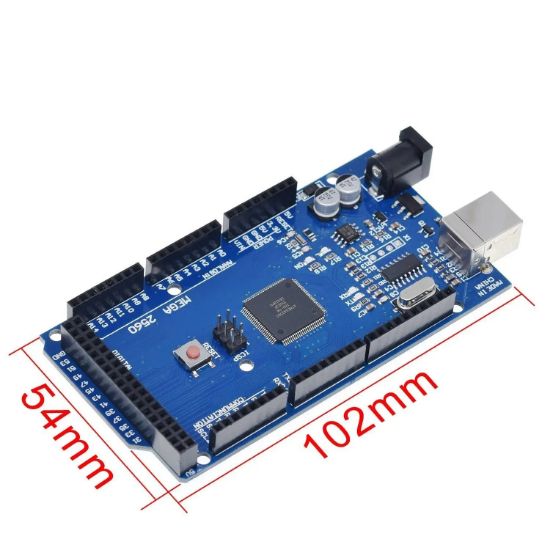 Imagen de Tarjeta Microcontrolador Mega 2560 R3 Chip CH340G Compatible Con Arduino