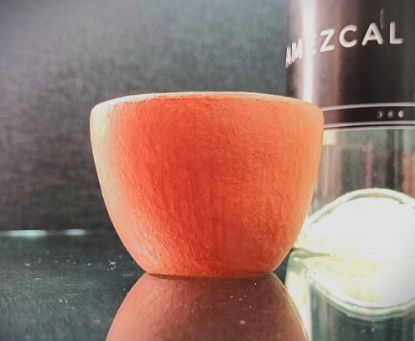 Imagen de Vaso mezcalero de barro bruñido Colima