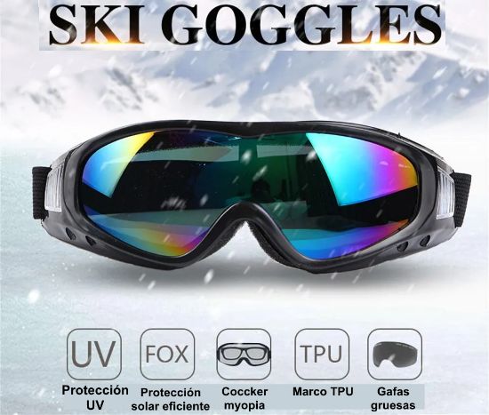 Imagen de Gafas polarizadas deportivas de ciclismo protectoras de UV,  antideslumbrantes, a prueba de viento y polvo.