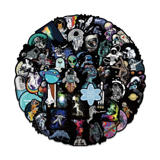 Imagen de 20 Pegatinas Anime variado randóm cosmos metálico ordenador portátil moto calcomanías impermeables