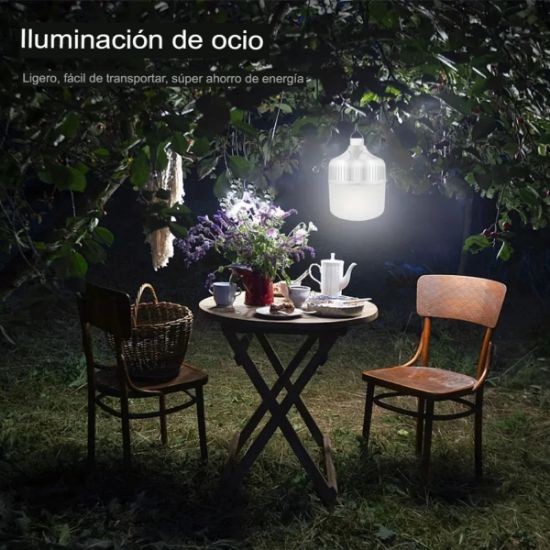 Imagen de Bombilla LED recargable USB Luz Portátil acampar iluminación emergencia luces linterna aire libre