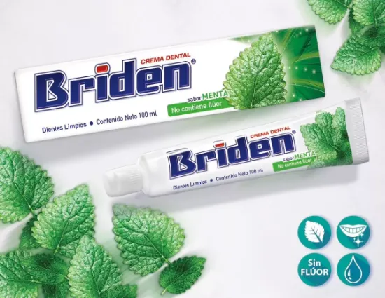 Imagen de 25 Briden Grande 100 Ml Crema Dental Sin Flúor Sabor Menta