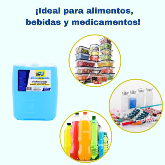Imagen de Gel Refrigerante Ice Brick 300 Ml Paquete De 6 Piezas