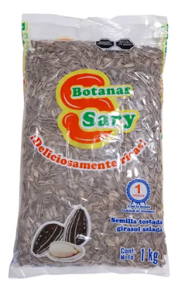 Imagen de Semillas de girasol enteras tostadas