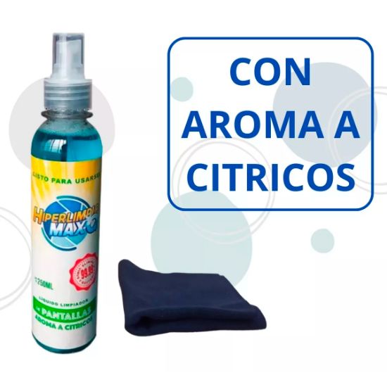 Imagen de Paquete 6 Limpiadores De Pantallas Hiperlimpio Max Q 250ml