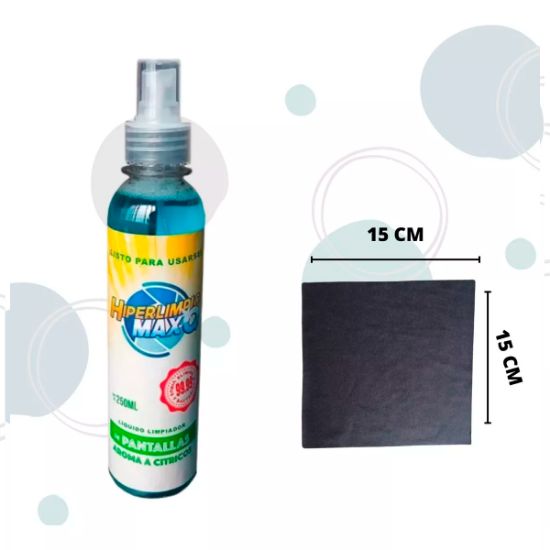 Imagen de Paquete 6 Limpiadores De Pantallas Hiperlimpio Max Q 250ml