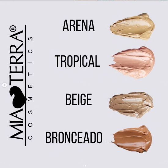 Imagen de Maquillaje Facial Cremoso Indeleble Acabado Mate Mia Terra Cosmetics