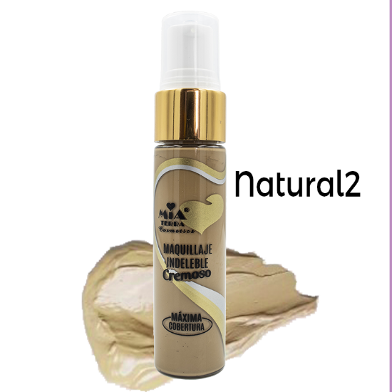 Imagen de Maquillaje Facial Cremoso Indeleble Acabado Mate Mia Terra Cosmetics