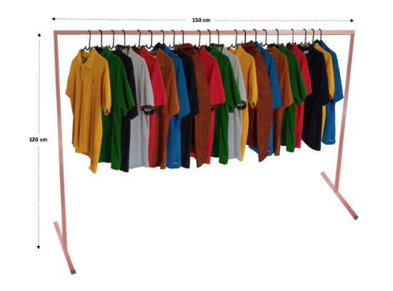 Imagen de Rack Para Ropa Desarmable 1.20 metros De Alto