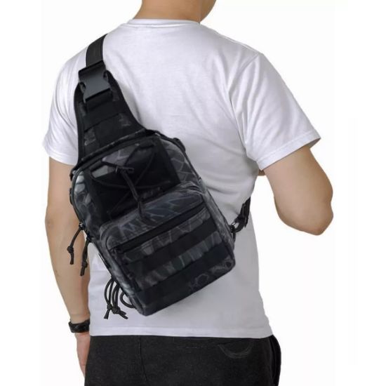 Imagen de Multiusos Pechera Mochila Táctica Militar Bandolera Cruzada Mochila bolsa cartera moto autos negro