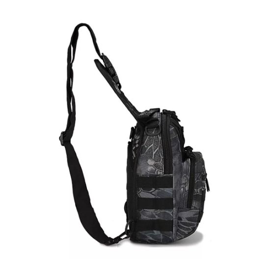 Imagen de Multiusos Pechera Mochila Táctica Militar Bandolera Cruzada Mochila bolsa cartera moto autos negro