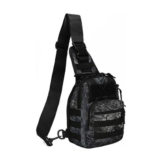 Imagen de Multiusos Pechera Mochila Táctica Militar Bandolera Cruzada Mochila bolsa cartera moto autos negro
