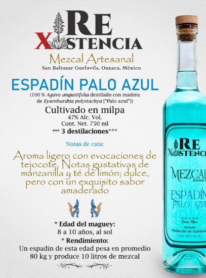 Imagen de Mezcal ESPADÍN PALO AZUL