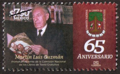 Imagen de Timbre postal: 65 Aniversario de la Comisión Nacional de Libros de Texto Gratuitos (CONALITEG)