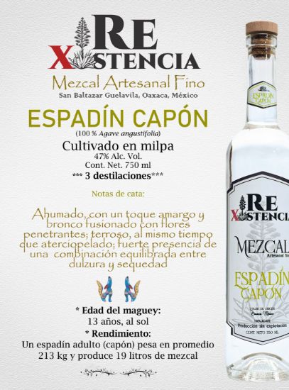 Imagen de Mezcal ESPADÍN CAPÓN